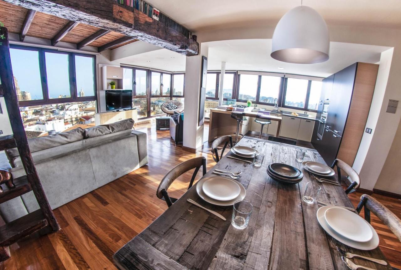Malagaflat Design Loft City Views Lägenhet Exteriör bild