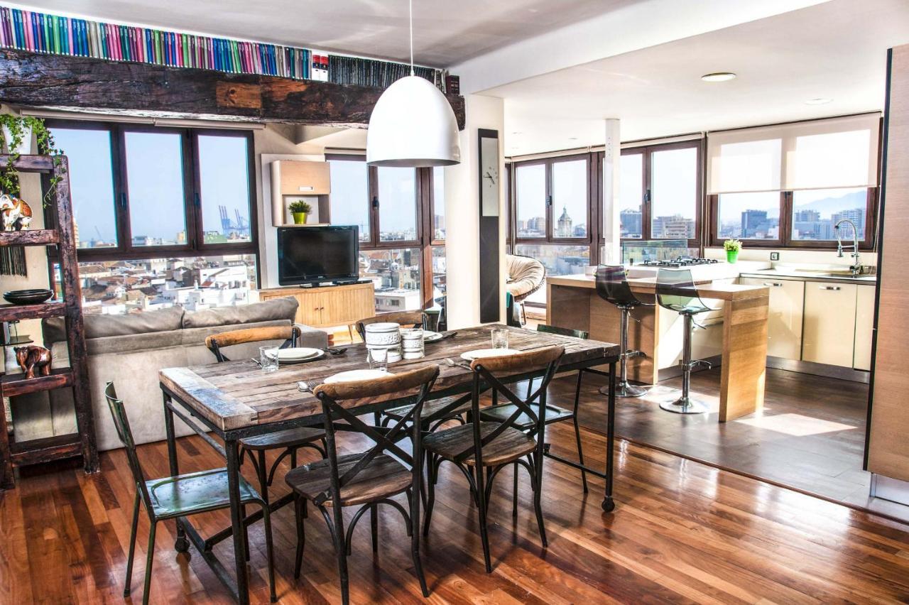 Malagaflat Design Loft City Views Lägenhet Exteriör bild