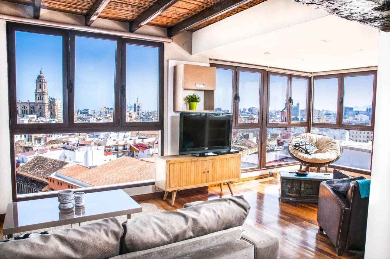 Malagaflat Design Loft City Views Lägenhet Exteriör bild